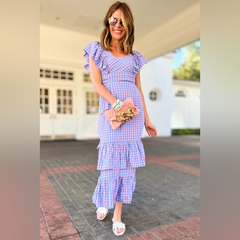 Gingham Maxi Dress